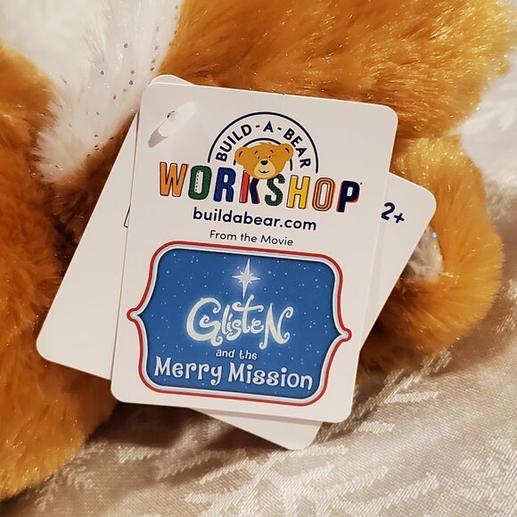 Build a Bear Glisten Merry Mission Gingerbread Bunny Plush Poseable Ears NWT - Picture 3 of 6